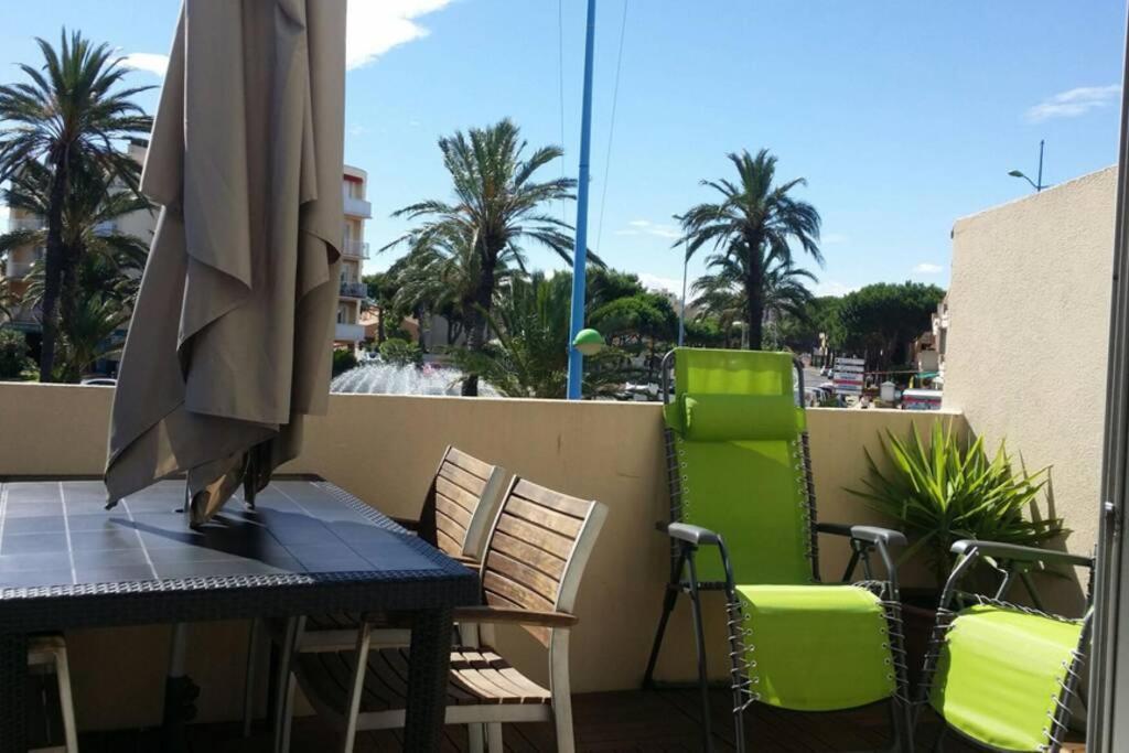 Beau T2 Climatise Avec Terrasse 100M Plage Appartement Saint-Cyprien  Buitenkant foto